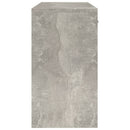 skrivebord med skuffe og skab 100x40x73 cm konstrueret træ grå