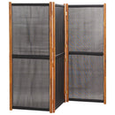 3-panels rumdeler 210x180 cm sort