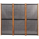 3-panels rumdeler 210x180 cm sort