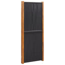 3-panels rumdeler 210x180 cm sort