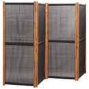 4-panels rumdeler 280x180 cm sort