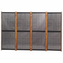 4-panels rumdeler 280x180 cm sort