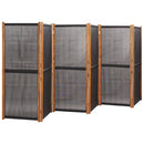 6-panels rumdeler 420x180 cm sort