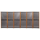 6-panels rumdeler 420x180 cm sort