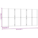 6-panels rumdeler 420x180 cm sort