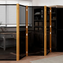 6-panels rumdeler 420x180 cm sort