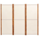 3-panels rumdeler 210x180 cm cremefarvet