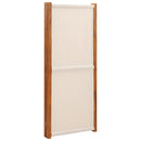 4-panels rumdeler 280x180 cm cremefarvet