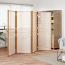 4-panels rumdeler 280x180 cm cremefarvet