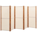 5-panels rumdeler 350x180 cm cremefarvet