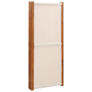 5-panels rumdeler 350x180 cm cremefarvet