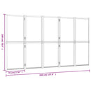5-panels rumdeler 350x180 cm cremefarvet