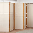 5-panels rumdeler 350x180 cm cremefarvet