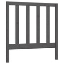 sengegærde 96x4x100 cm massivt fyrretræ grå