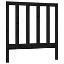 sengegærde 96x4x100 cm massivt fyrretræ sort