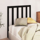 sengegærde 96x4x100 cm massivt fyrretræ sort