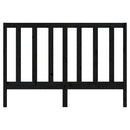sengegavl 156x4x100 cm massivt fyrretræ sort
