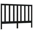 sengegærde 166x4x100 cm massivt fyrretræ sort