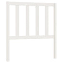 sengegærde 81x4x100 cm massivt fyrretræ hvid