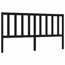sengegærde 186x4x100 cm massivt fyrretræ sort