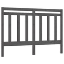 sengegærde 156x4x100 cm massivt fyrretræ grå