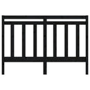 sengegærde 156x4x100 cm massivt fyrretræ sort