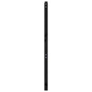 sengegærde 81x4x100 cm massivt fyrretræ sort