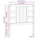 sengegærde 96x4x100 cm massivt fyrretræ gyldenbrun