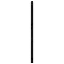 sengegærde 96x4x100 cm massivt fyrretræ sort