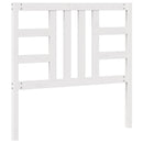 sengegærde 106x4x100 cm massivt fyrretræ hvid