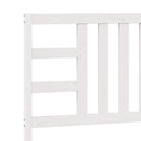 sengegærde 106x4x100 cm massivt fyrretræ hvid