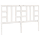 sengegærde 156x4x100 cm massivt fyrretræ hvid
