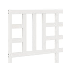 sengegærde 156x4x100 cm massivt fyrretræ hvid