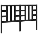 sengegærde 166x4x100 cm massivt fyrretræ sort