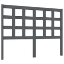 sengegærde 125,5x4x100 cm massivt fyrretræ grå