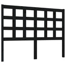 sengegærde 125,5x4x100 cm massivt fyrretræ sort