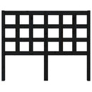sengegærde 125,5x4x100 cm massivt fyrretræ sort
