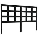 sengegærde 145,5x4x100 cm massivt fyrretræ sort