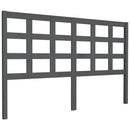 sengegavl 156x4x100 cm massivt fyrretræ grå