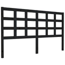 sengegærde 165,5x4x100 cm massivt fyrretræ sort