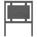 sengegærde 80,5x4x100 cm massivt fyrretræ grå