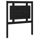 sengegærde 80,5x4x100 cm massivt fyrretræ sort