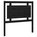 sengegærde 95,5x4x100 cm massivt fyrretræ sort