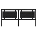 sengegærde 205,5x4x100 cm massivt fyrretræ sort