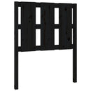 sengegærde 80,5x4x100 cm massivt fyrretræ sort