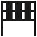 sengegærde 105,5x4x100 cm massivt fyrretræ sort