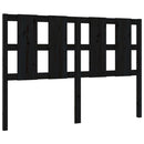 sengegærde 125,5x4x100 cm massivt fyrretræ sort
