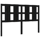 sengegærde 145,5x4x100 cm massivt fyrretræ sort