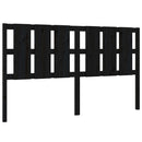sengegærde 165,5x4x100 cm massivt fyrretræ sort