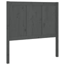 sengegærde 80,5x4x100 cm massivt fyrretræ grå